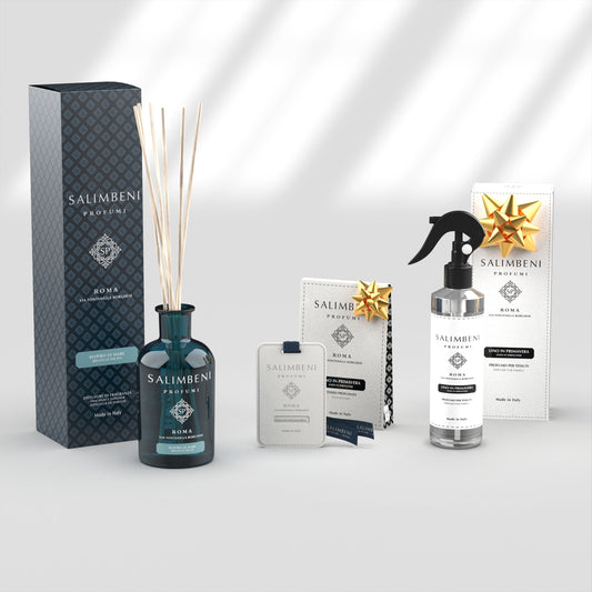 Adem van de Zee 250 ml + Textielspray 150 ml - Linnen in de Lente + Geurkaarten (3 stuks) - Linnen in de Lente