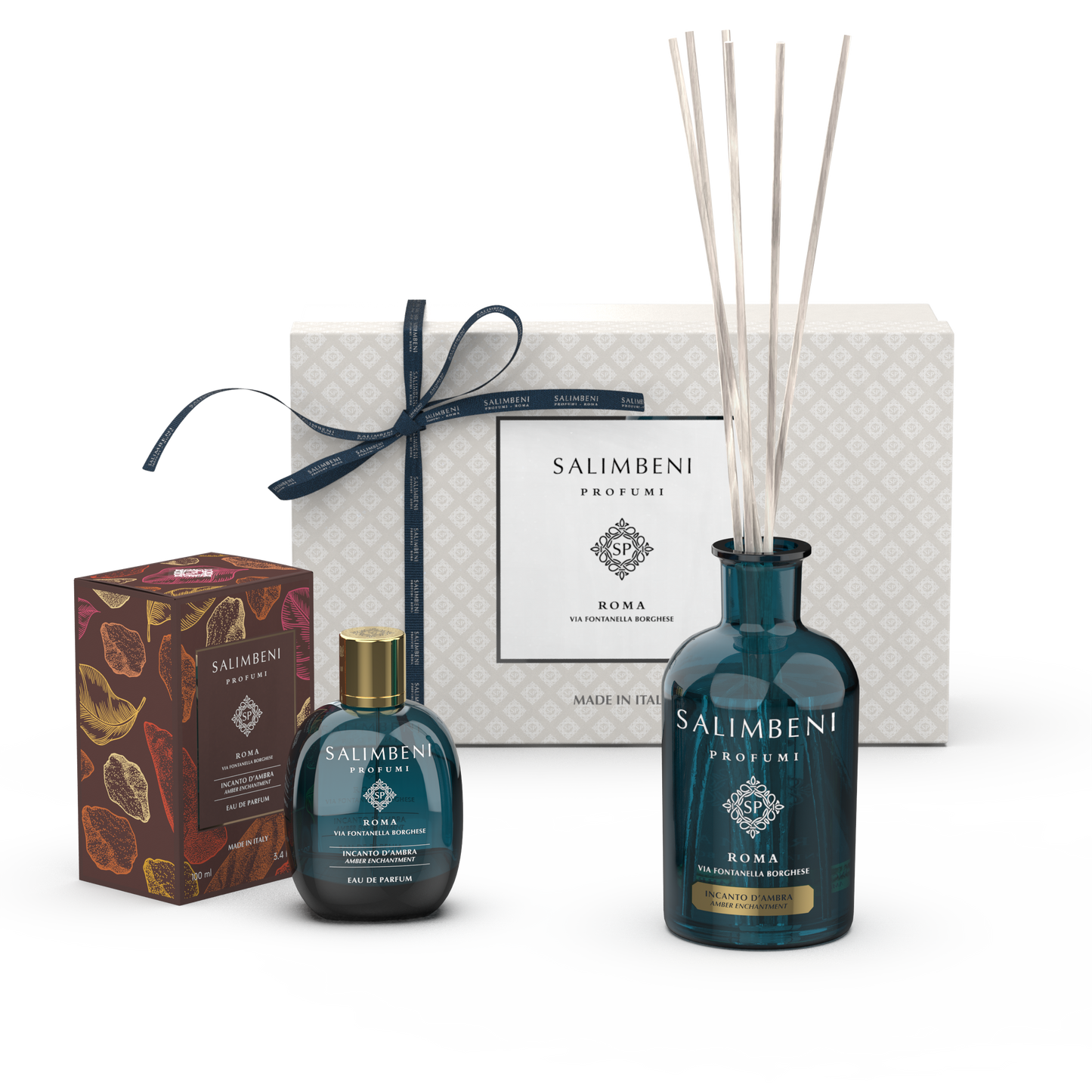 Premium Cadeaupakket NAAR KEUZE (100 ml Eau de Parfum + Geurkaars + 250 ml Geurstokjes)