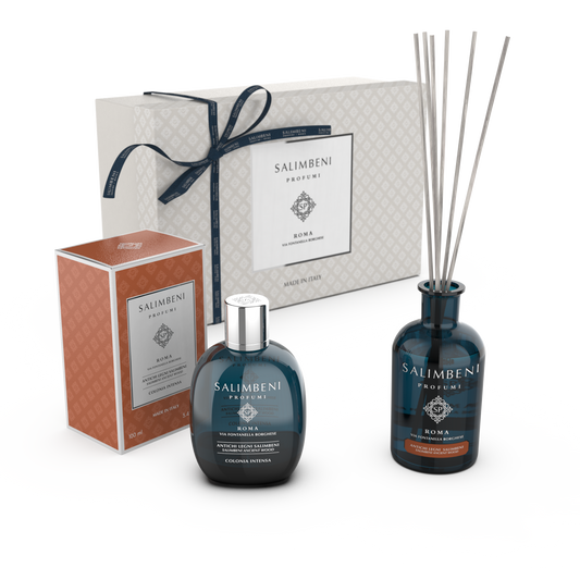 Premium Cadeaupakket  (100 ml Intense Eau de Cologne + 100 ml Geurstokjes + Cadeauverpakking)