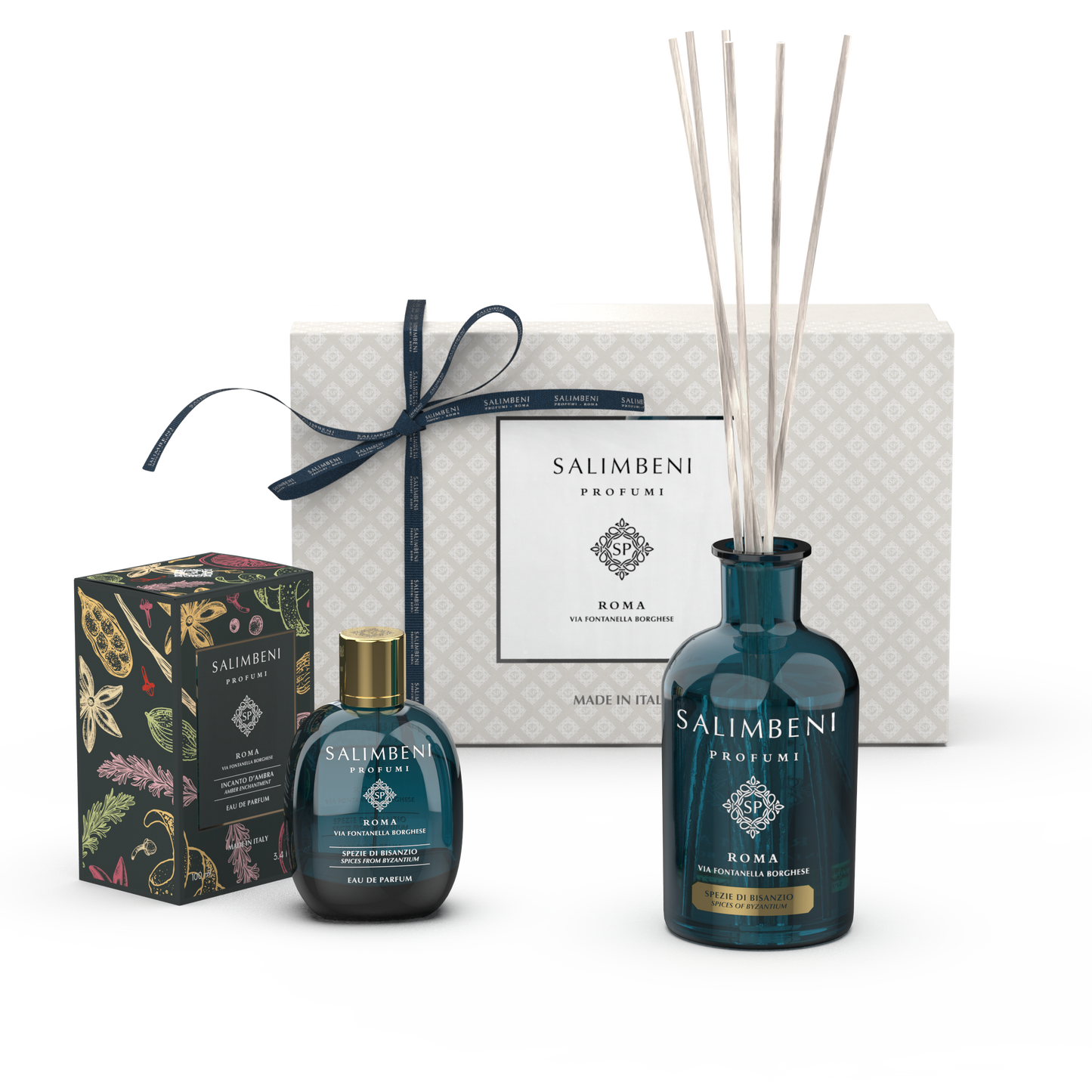 Premium Cadeaupakket NAAR KEUZE (100 ml Eau de Parfum + Geurkaars + 250 ml Geurstokjes)