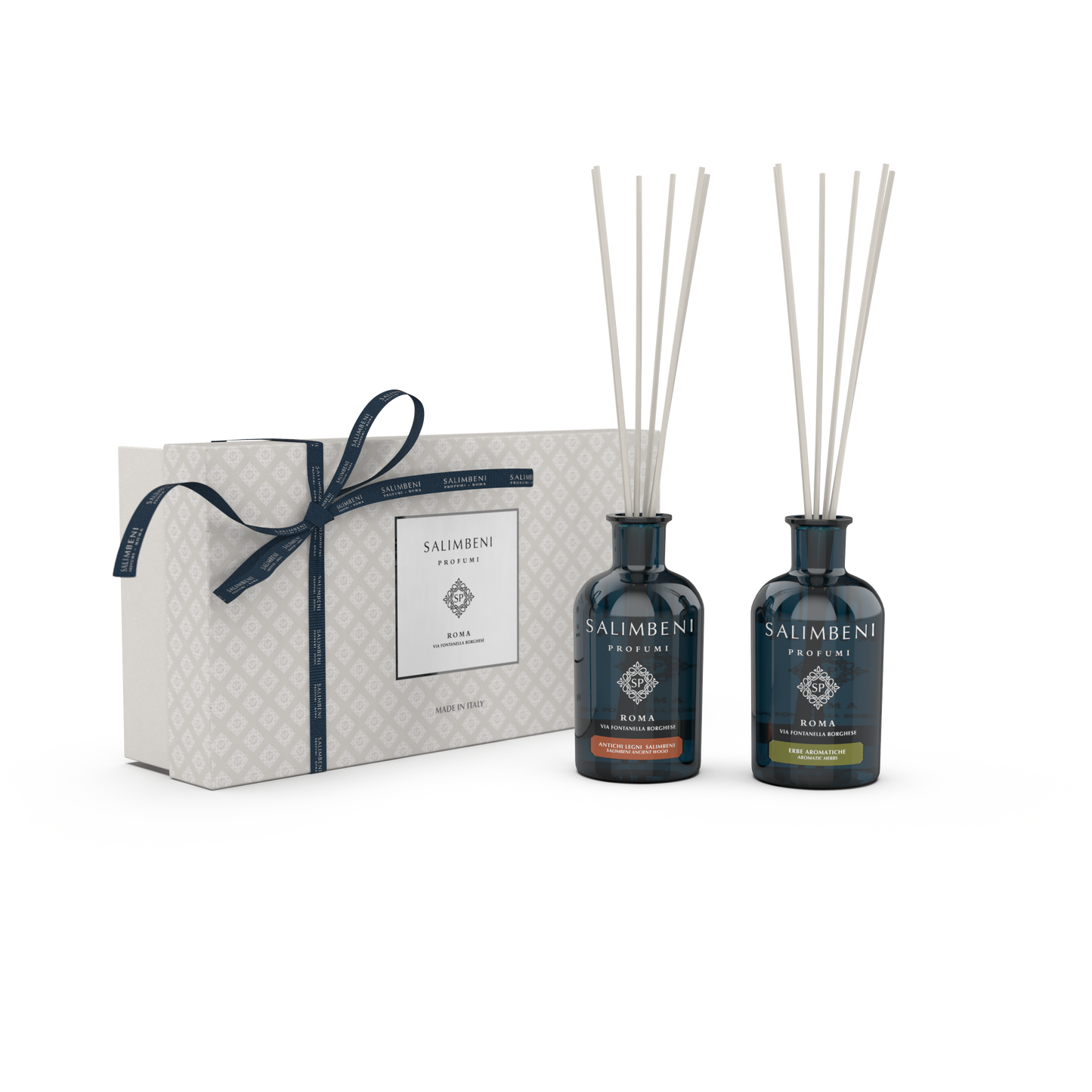 Coffret Cadeau DE VOTRE CHOIX (Bois Anciens Salimbeni 100 ml + Diffuseur de 100 ml de votre choix)