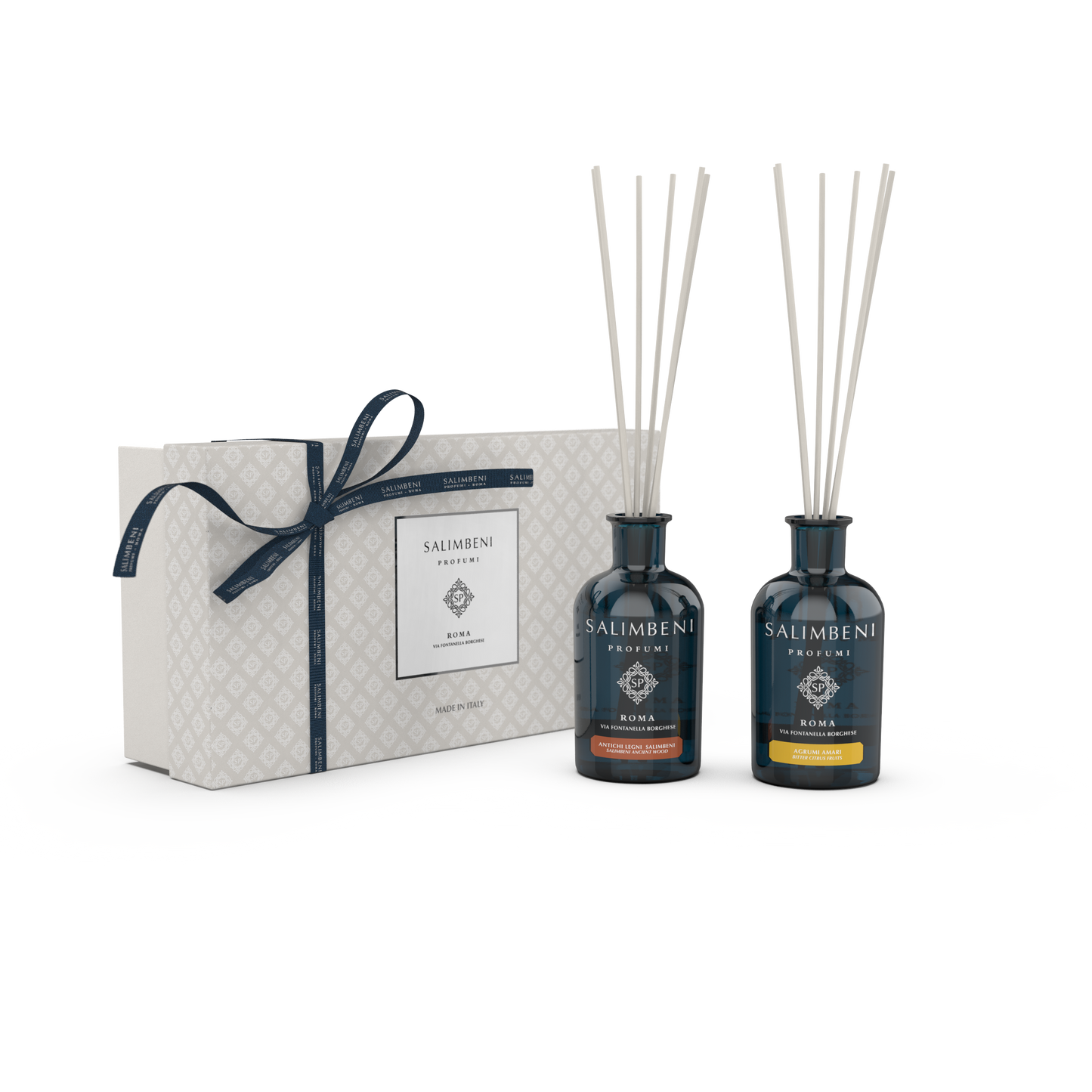 Coffret Cadeau DE VOTRE CHOIX (Bois Anciens Salimbeni 100 ml + Diffuseur de 100 ml de votre choix)