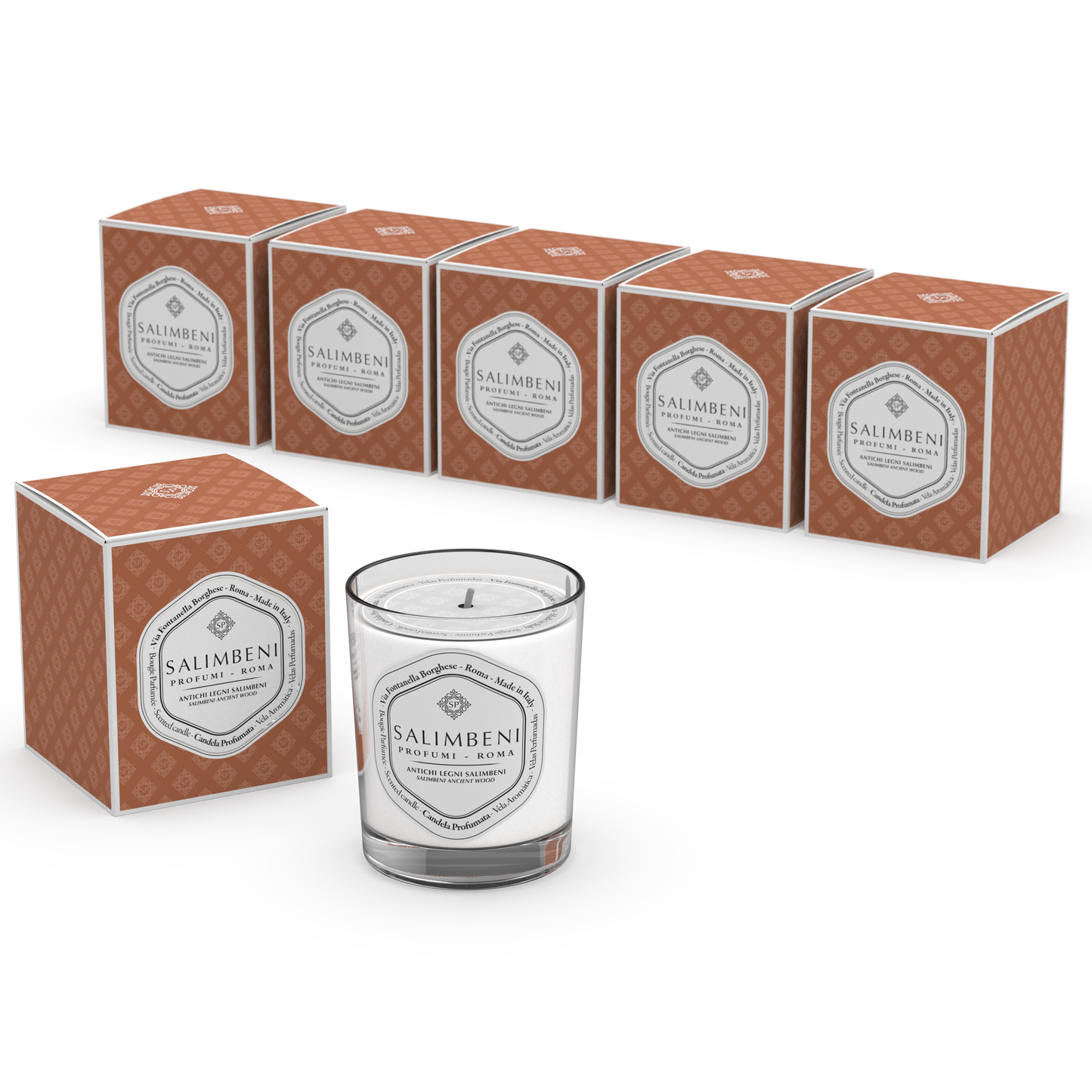 6 Bougies Parfumées 190gr (FRAGRANCE DE VOTRE CHOIX)