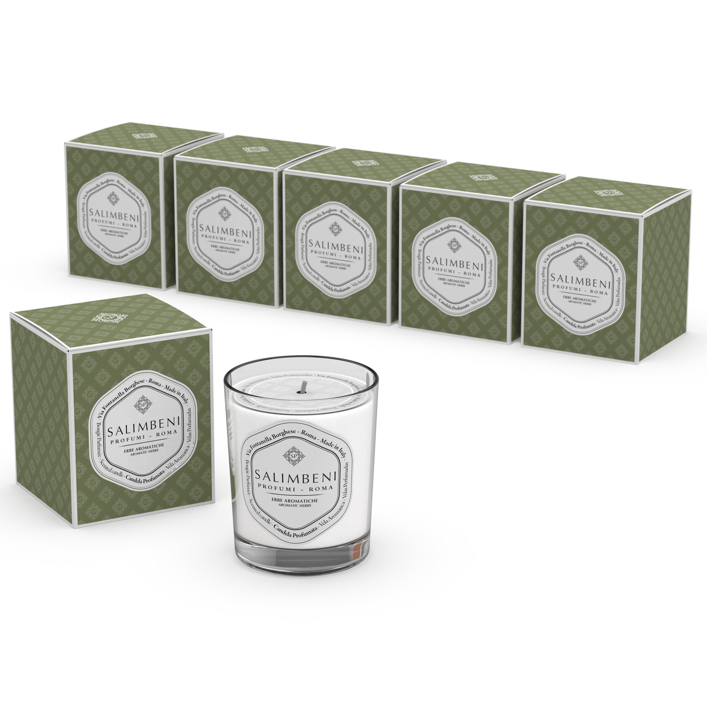6 Bougies Parfumées 190gr (FRAGRANCE DE VOTRE CHOIX)