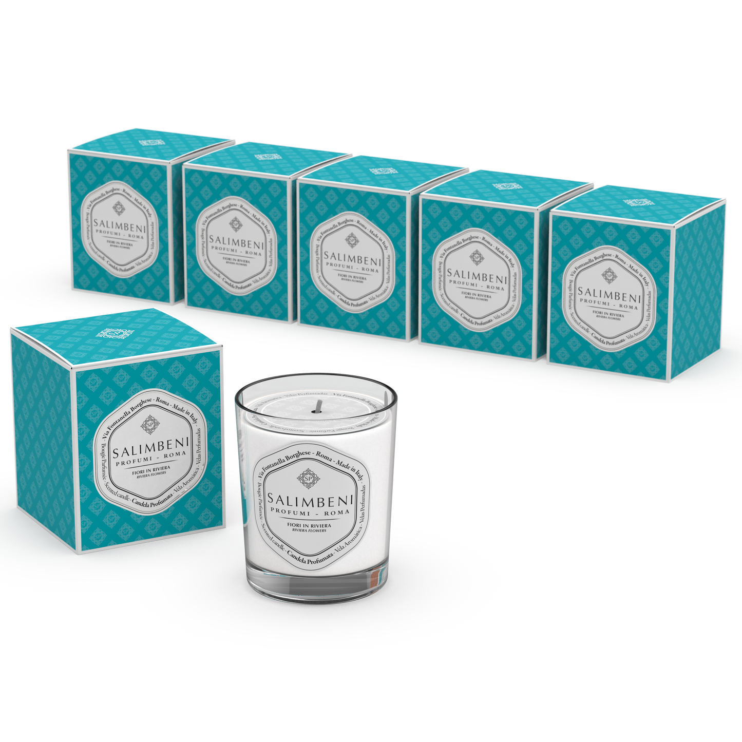 6 Bougies Parfumées 190gr (FRAGRANCE DE VOTRE CHOIX)