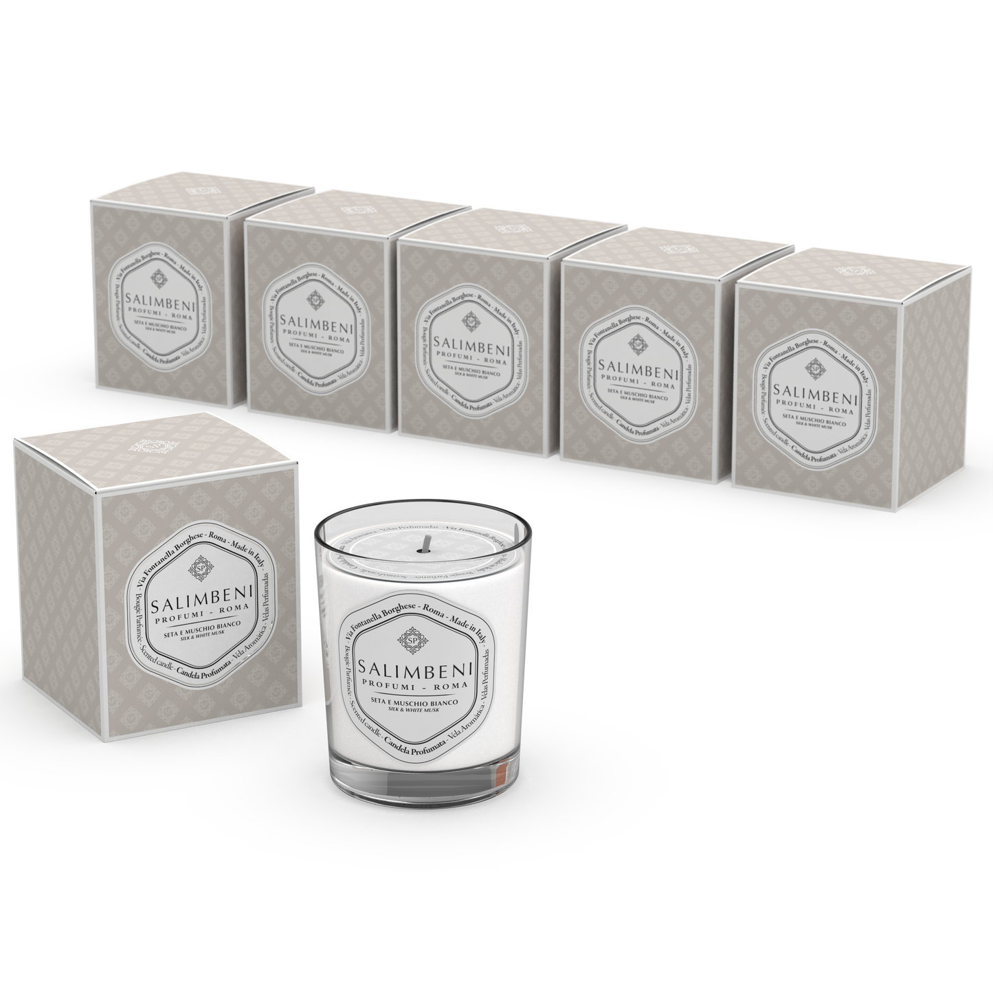 6 Bougies Parfumées 190gr (FRAGRANCE DE VOTRE CHOIX)