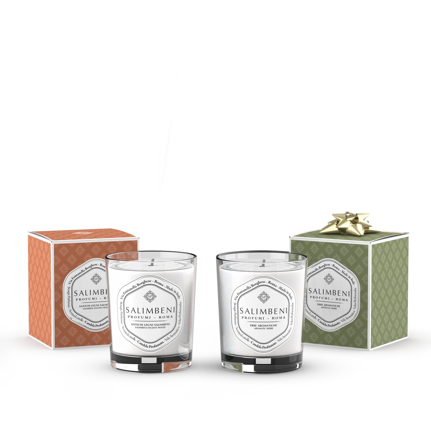 Bougie Parfumée Bois Anciens Salimbeni + Bougie Parfumée Plantes Aromatiques en ESSAI GRATUIT