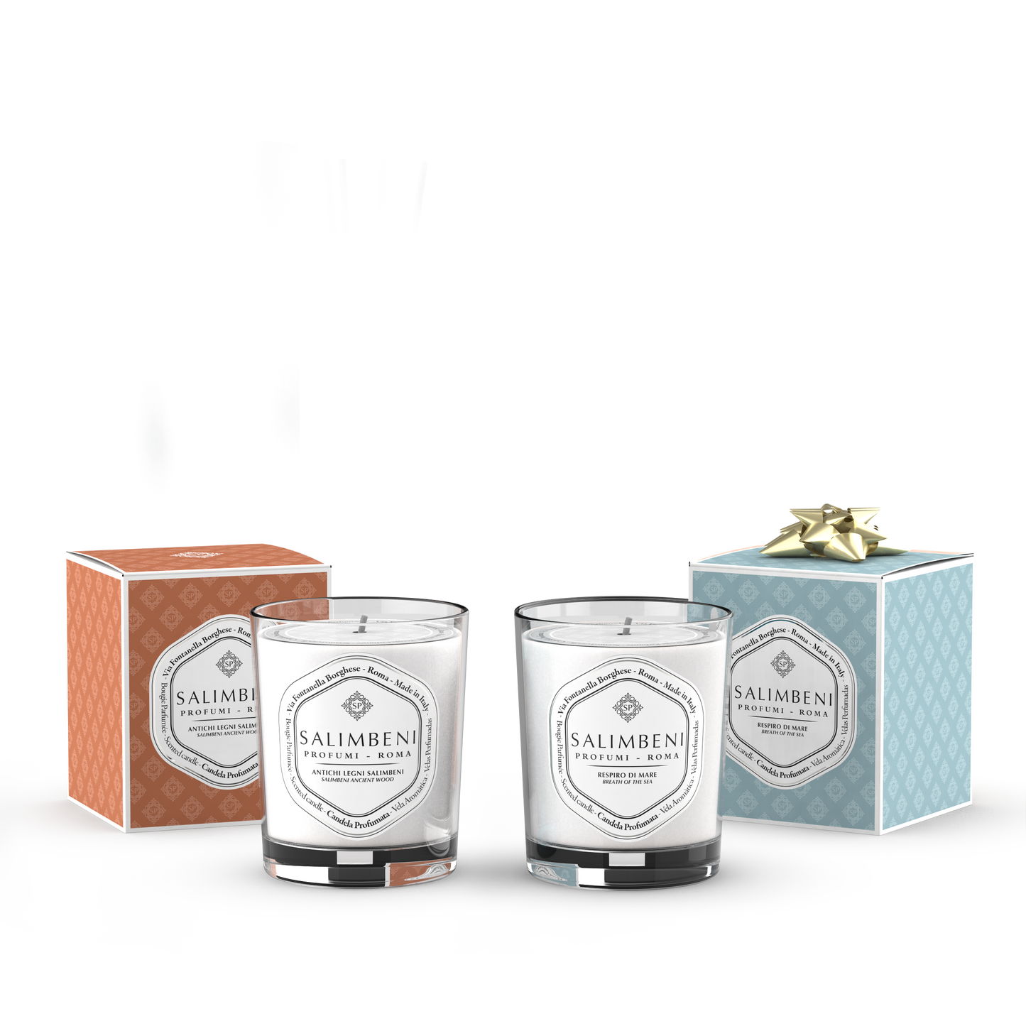 Bougie Parfumée Bois Anciens Salimbeni + Bougie Parfumée Brise Marine en ESSAI GRATUIT
