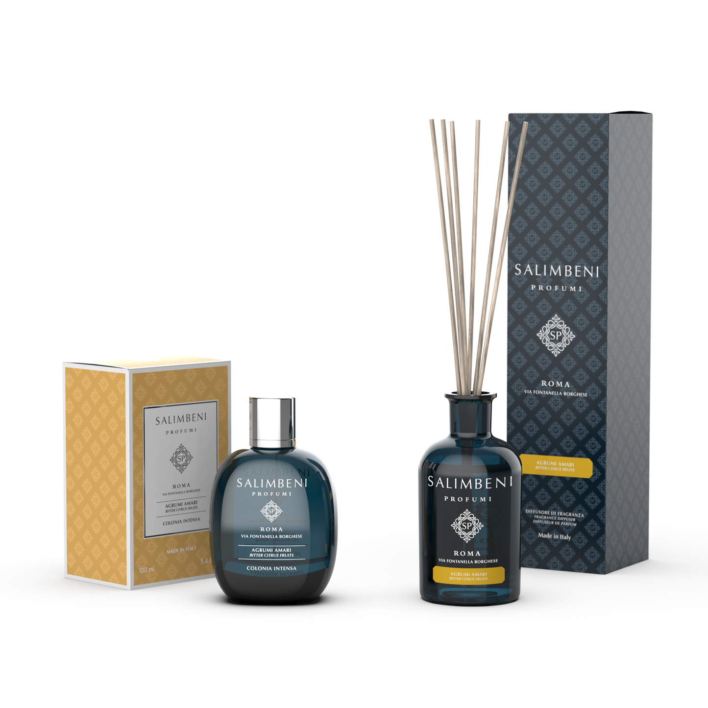 Eau de Cologne Intense + Diffuseur à Bâtonnets de 100 ml (FRAGRANCE DE VOTRE CHOIX)