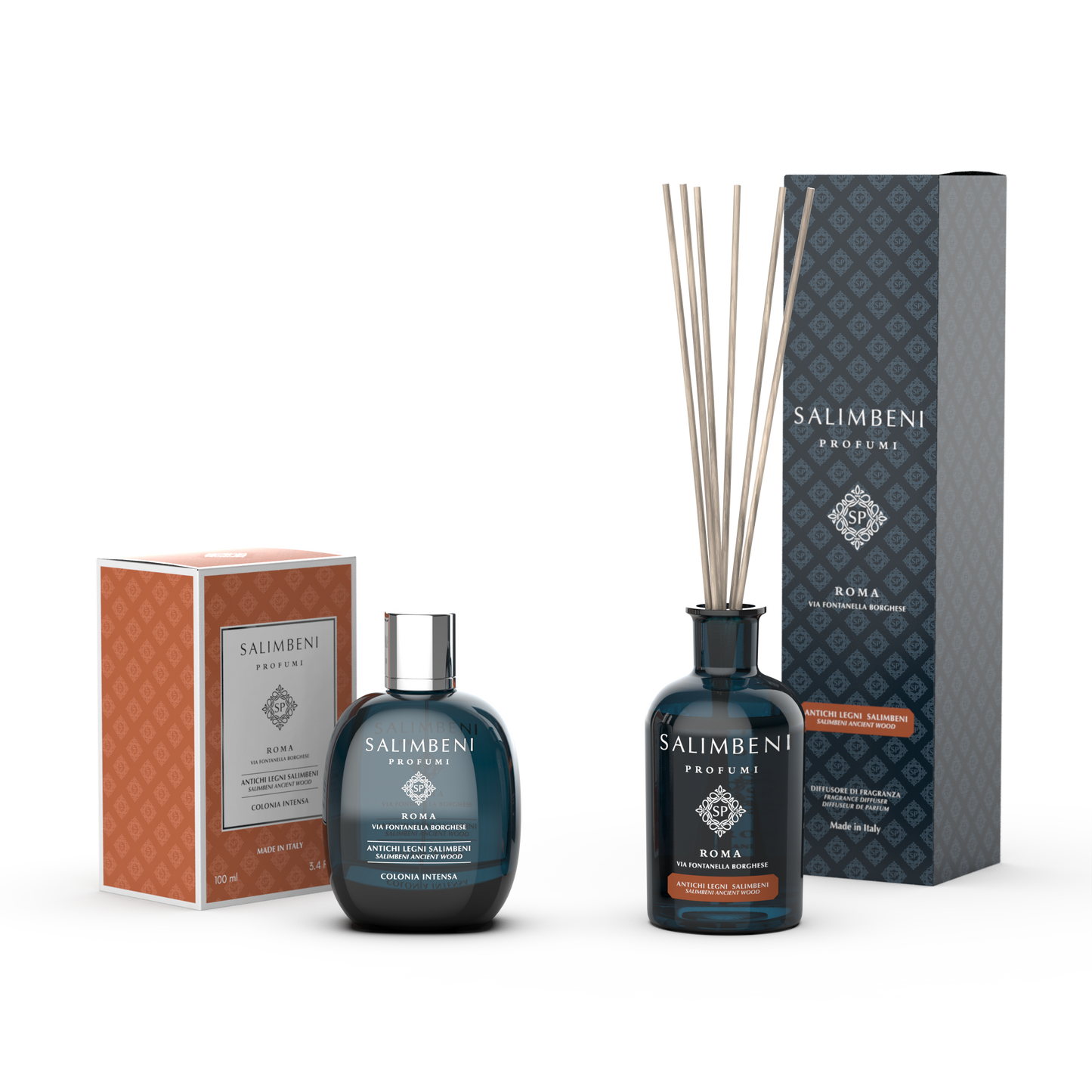 Eau de Cologne Intense + Diffuseur à Bâtonnets de 100 ml (FRAGRANCE DE VOTRE CHOIX)
