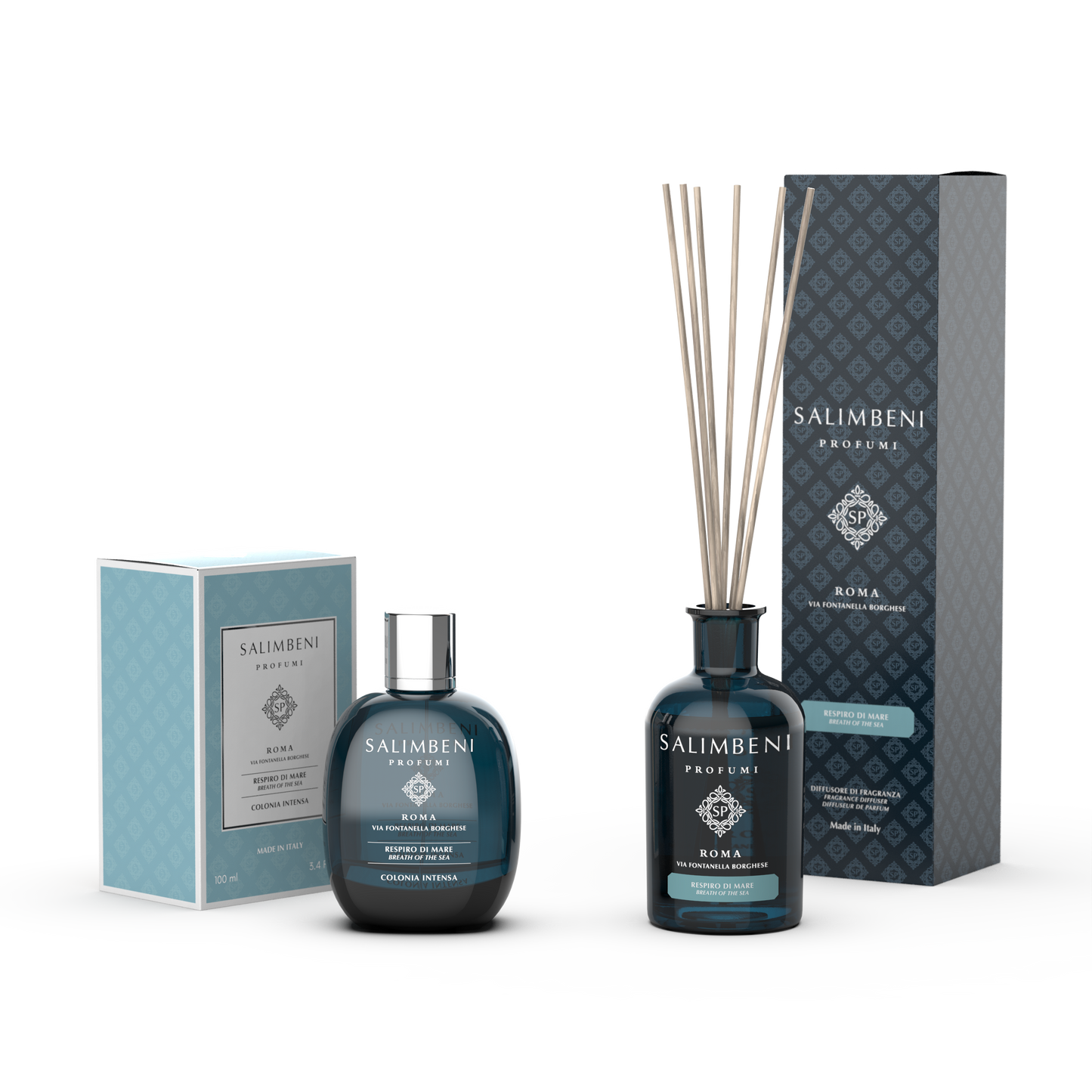 Eau de Cologne Intense + Diffuseur à Bâtonnets de 100 ml (FRAGRANCE DE VOTRE CHOIX)
