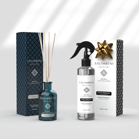 Zijde en Witte Muskus 100 ml + 250 ml Textielspray Linnen in de Lente